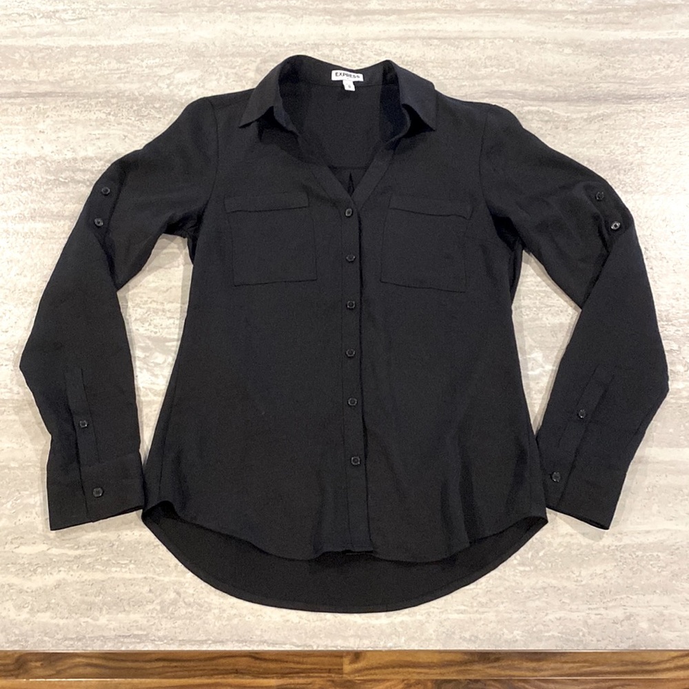 Express Long Sleeve Blouse, Size XS